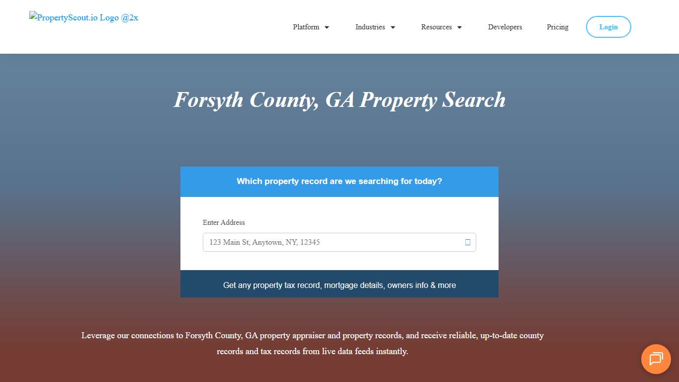 Forsyth County, GA Property Records Search - Propertyscout.io
